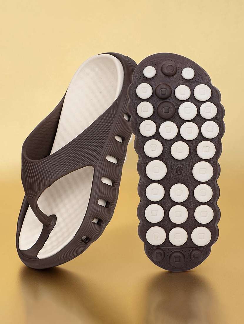 men solid toe separator flip flop