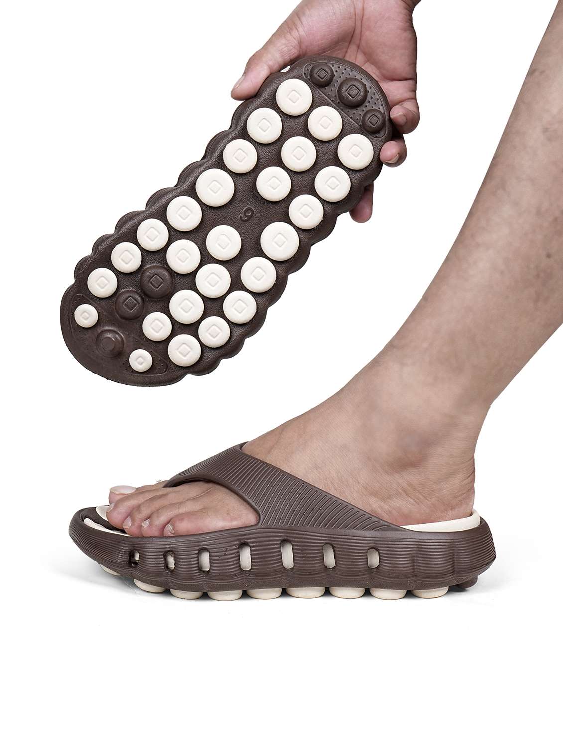 Men Solid Toe Separator Flip Flop - 22702954 -  Standard Image - 3