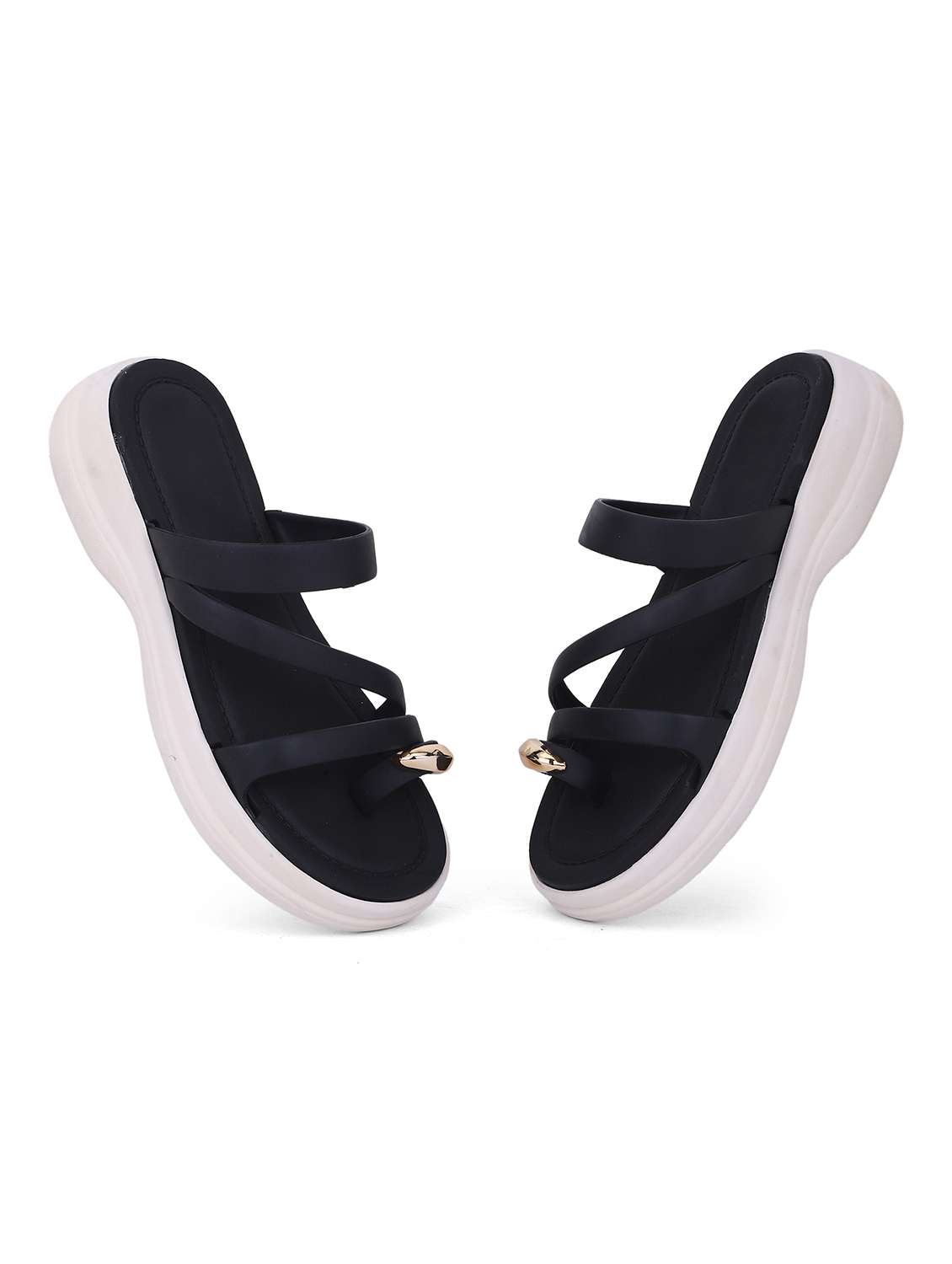 Women Solid One Toe Flat Sandal - 22702956 -  Standard Image - 3