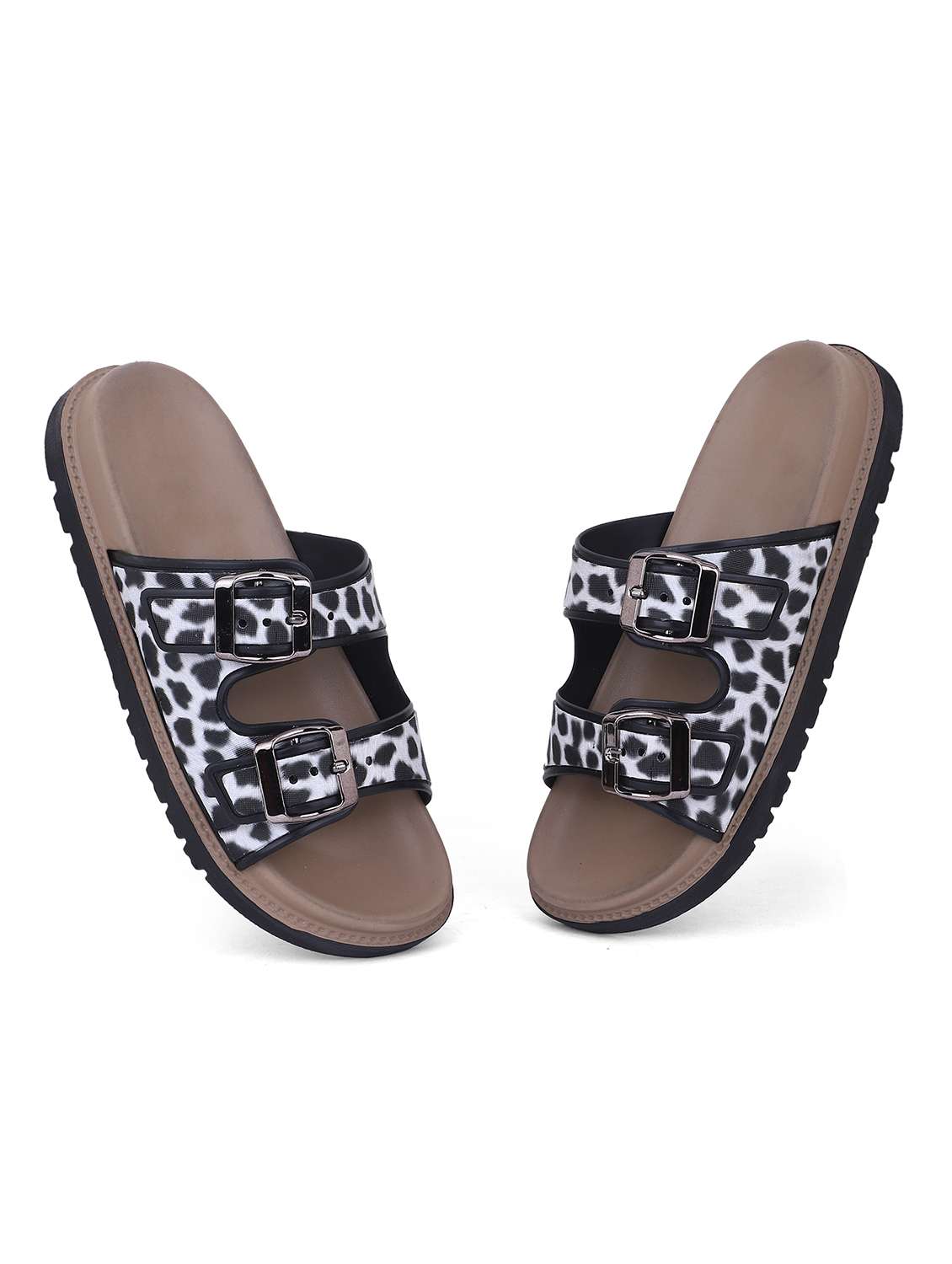 Women Printed Slip On Slides - 22702964 -  Standard Image - 3