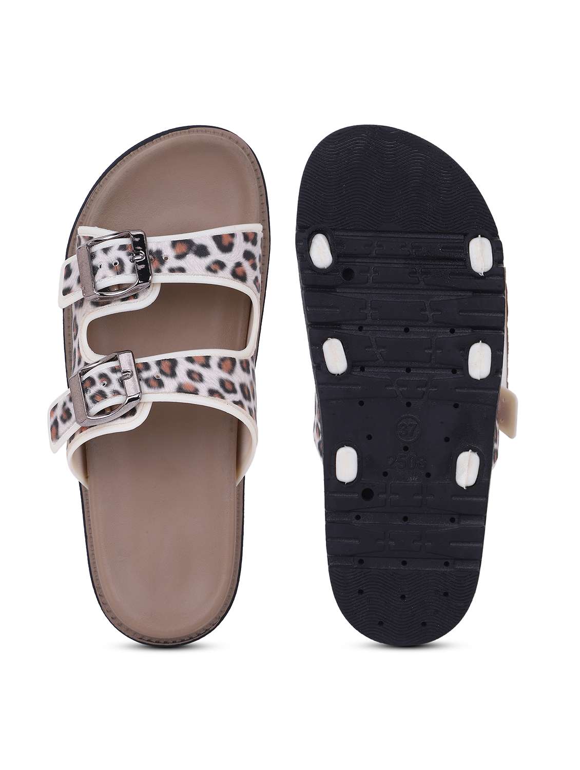 Women Printed Slip On Slides - 22702966 -  Standard Image - 5