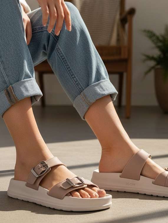 women solid one toe slippers