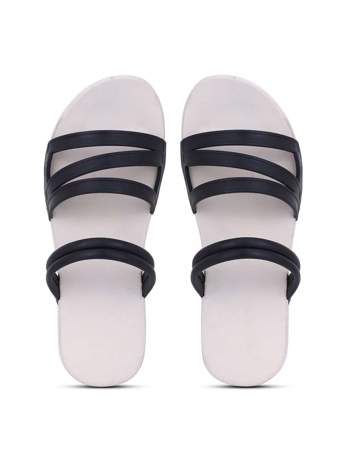 Women Solid Slip On Slides - 22702978 -  Standard Image - 3