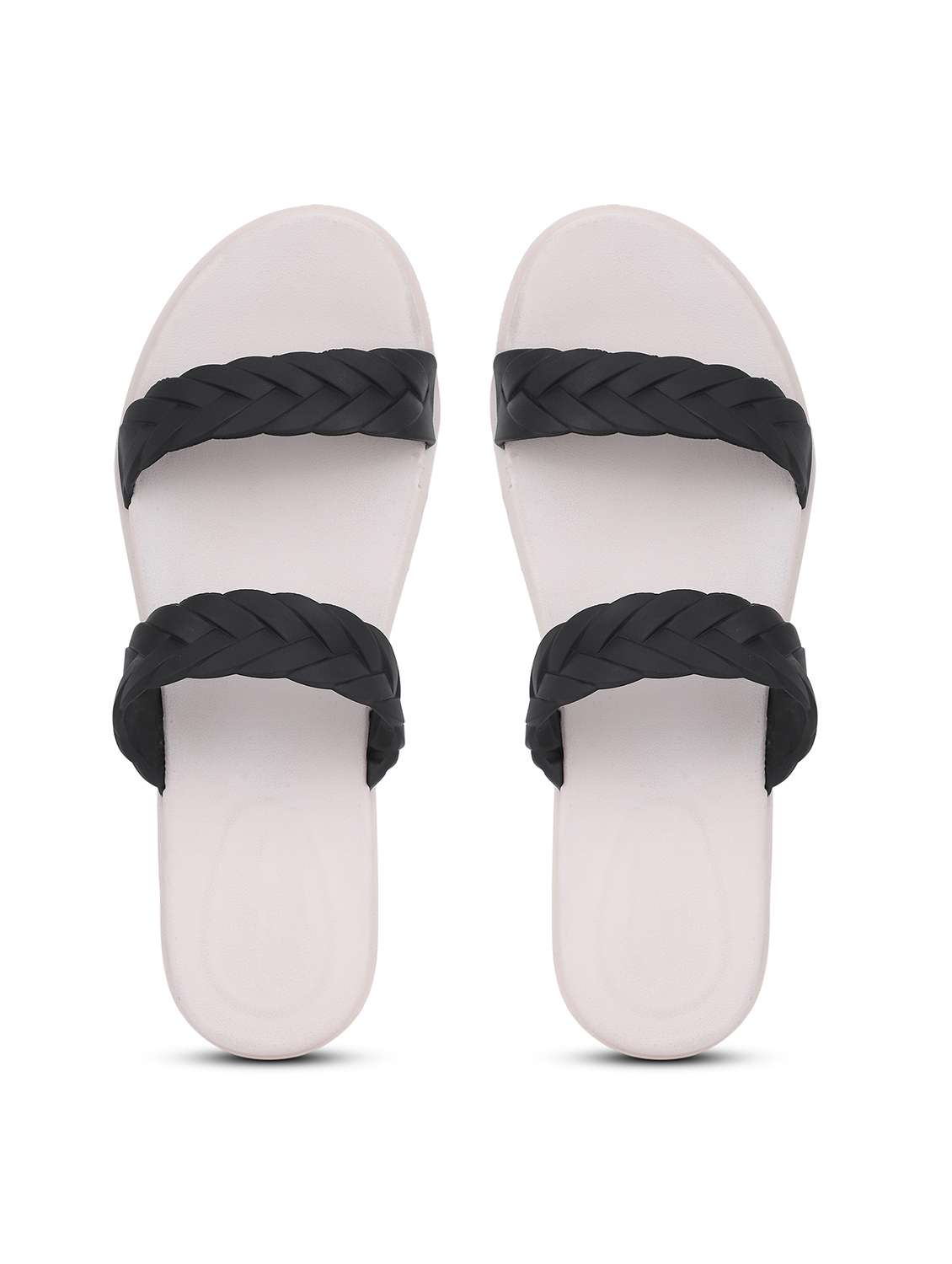Women Textured Slip On Slides - 22702981 -  Standard Image - 3