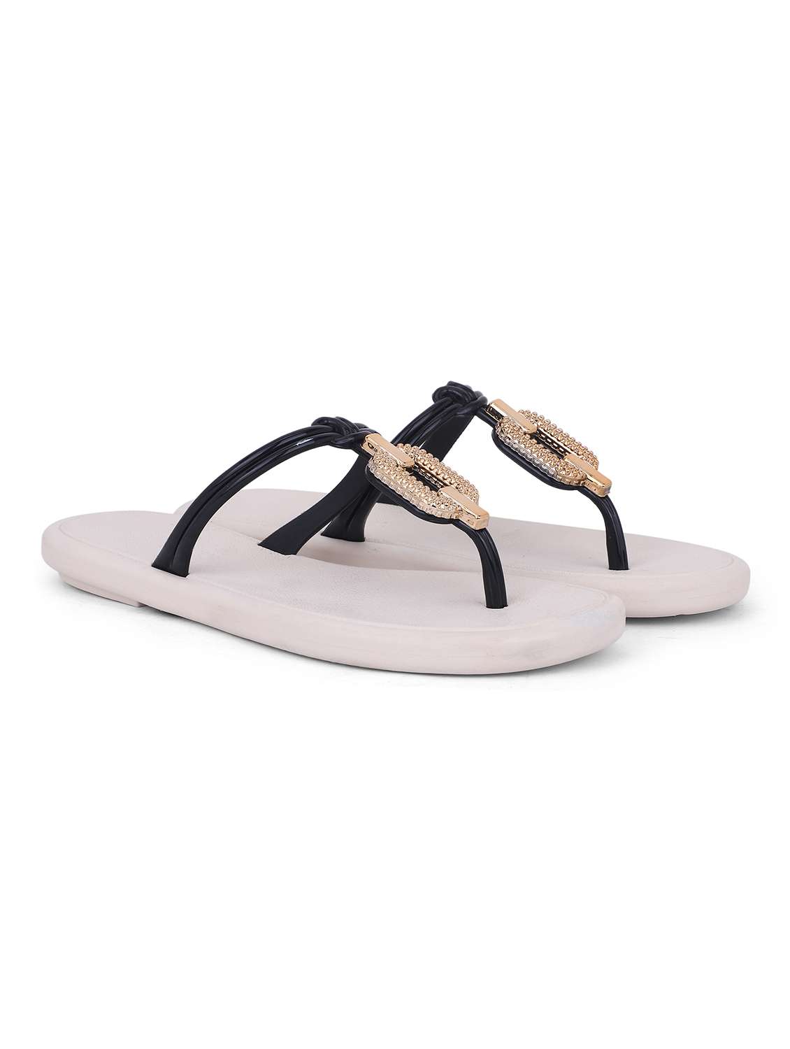 women embellished toe separator slipper