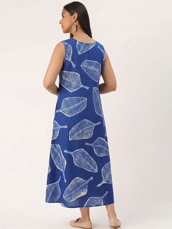 Women Printed Sleeveless A-line Dress - 22703031 -  Standard Image - 3