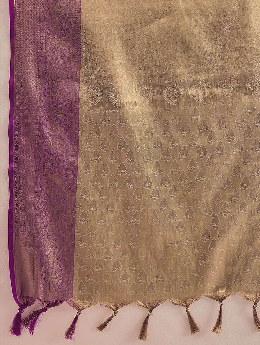 Women Self Design Banarasi Saree With Blouse - 22703549 -  Standard Image - 5