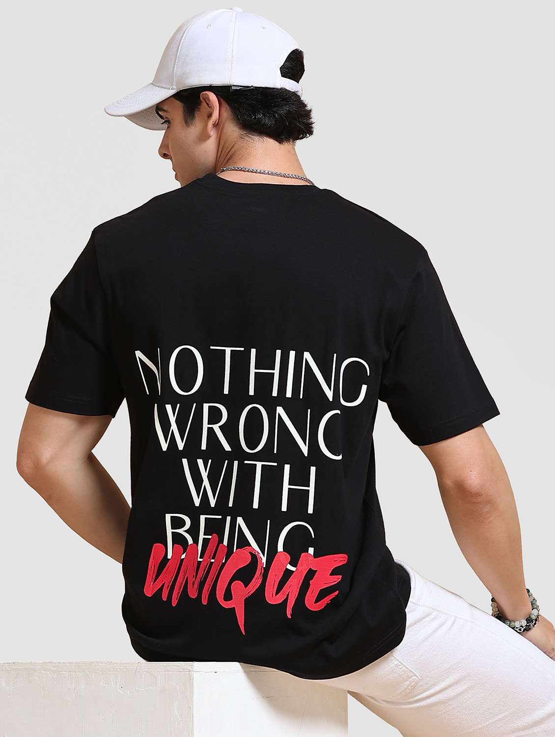 Men Printed Short Sleeve Loose Fit T-shirt - 22704360 -  Standard Image - 3