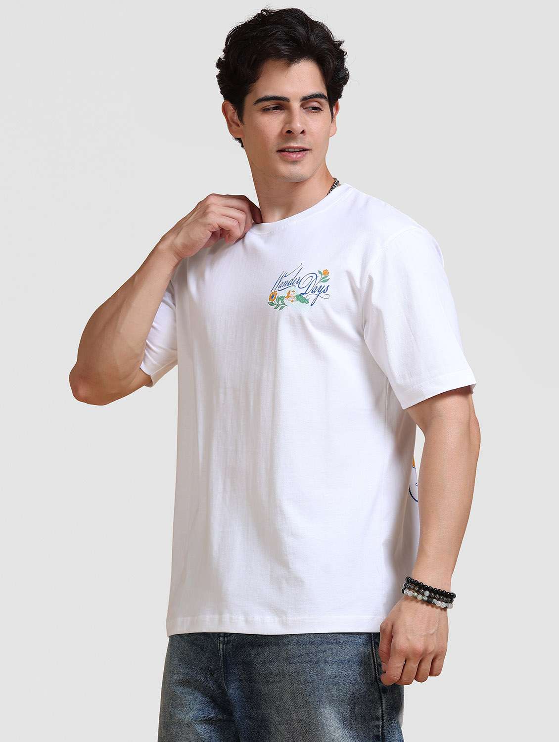 Men Printed Short Sleeve Loose Fit T-shirt - 22704364 -  Standard Image - 3