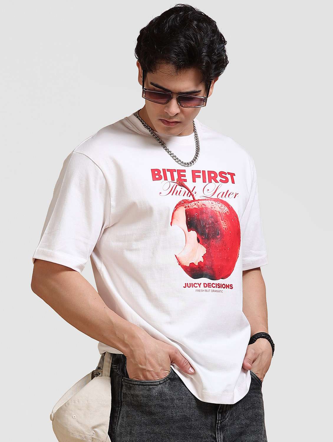 men printed short sleeve loose fit t-shirt