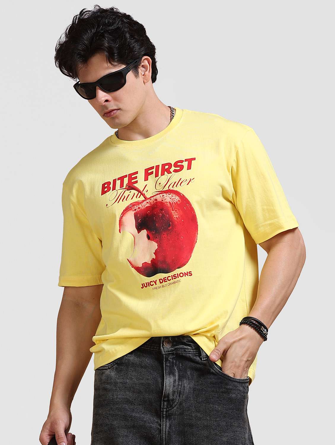 men printed short sleeve loose fit t-shirt