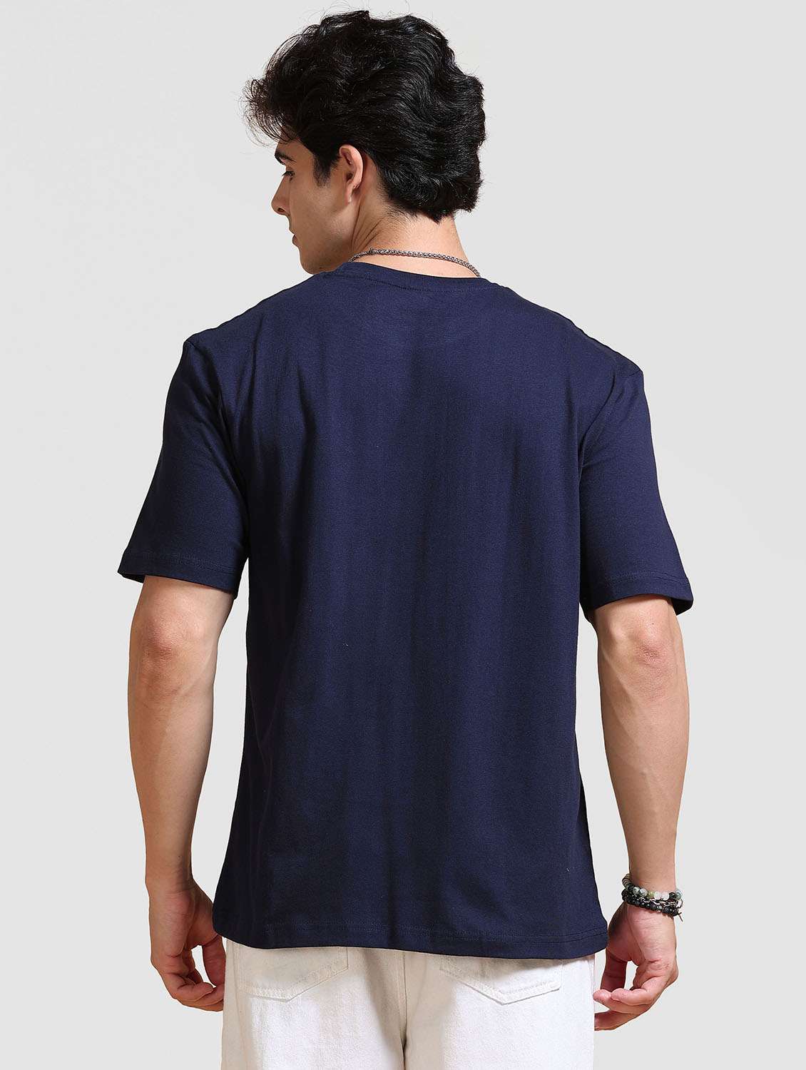 Men Printed Short Sleeve Loose Fit T-shirt - 22704384 -  Standard Image - 3