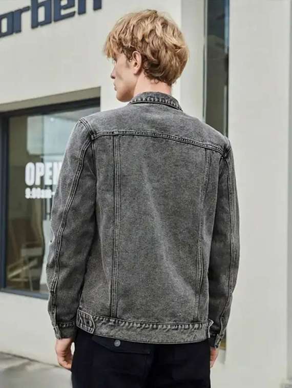 Men Washed Long Sleeve Denim Casual Jacket - 22704474 -  Standard Image - 3
