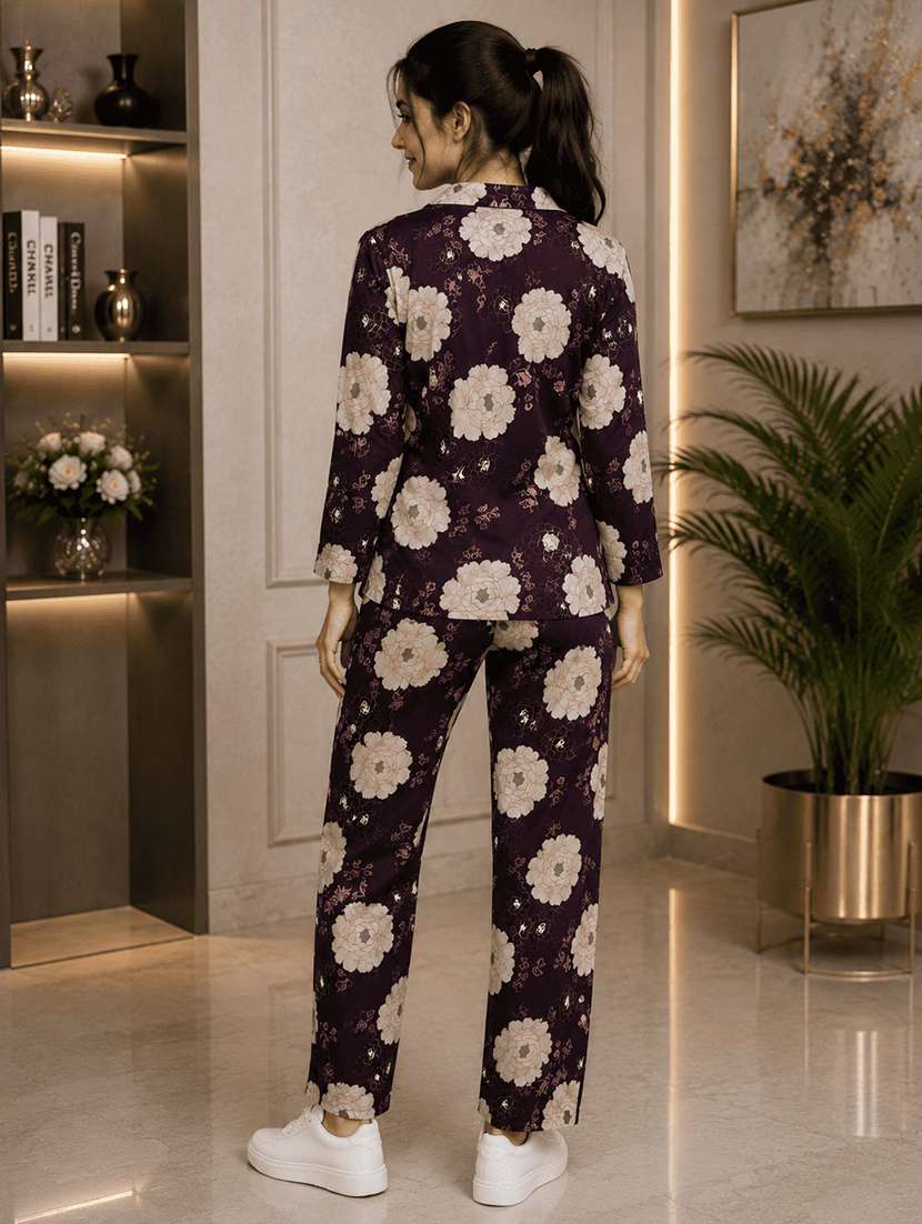 Women Printed Long Sleeves Ethnic Co-ord Set - 22704632 -  Standard Image - 3