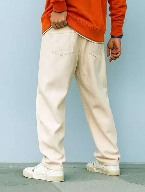 Men Plain Mid Rise Full Length Baggy Jeans - 22704838 -  Standard Image - 3