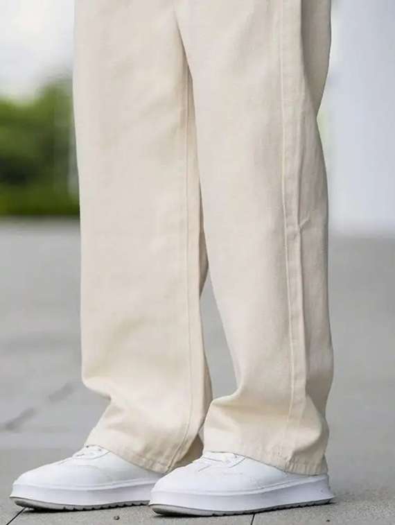 Men Plain Mid Rise Full Length Baggy Jeans - 22704847 -  Standard Image - 3
