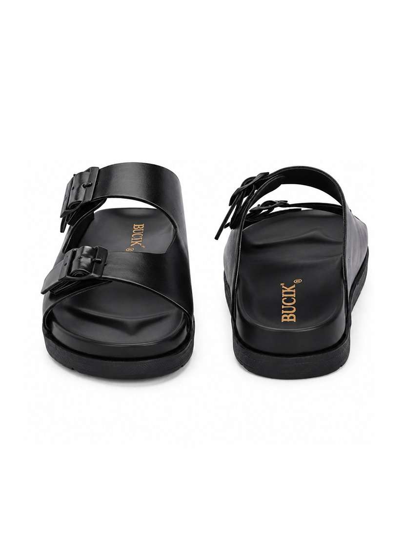 Men Solid Slip On Sandal - 22705588 -  Standard Image - 3