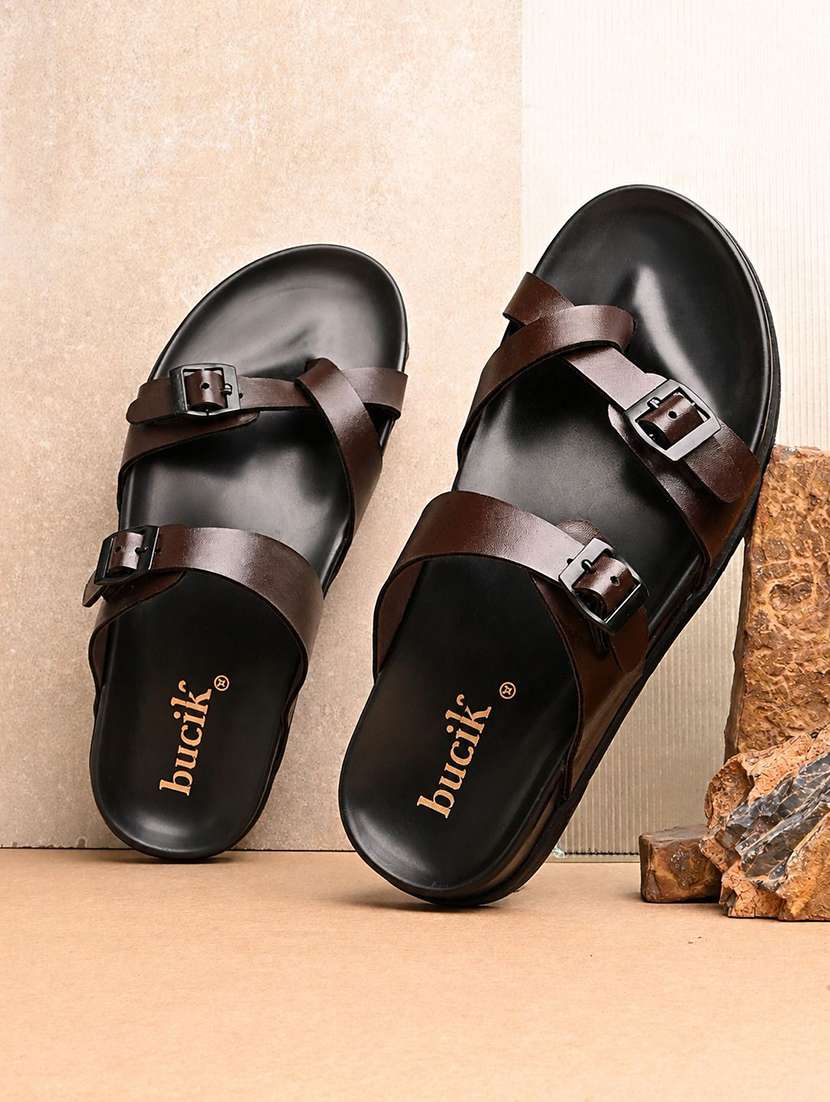 men solid one toe sandal