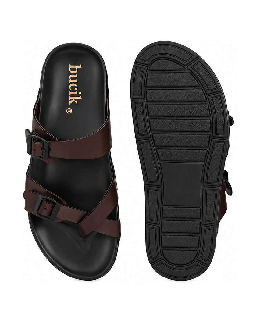 Men Solid One Toe Sandal - 22705591 -  Standard Image - 5