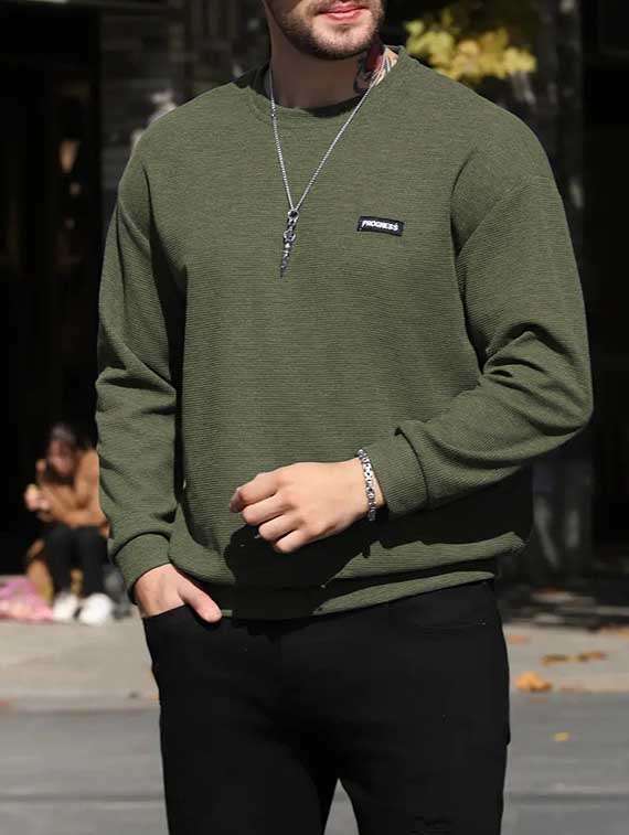 Men Pack Of 2 Solid Long Sleeves Sweatshirt - 22706006 -  Standard Image - 3