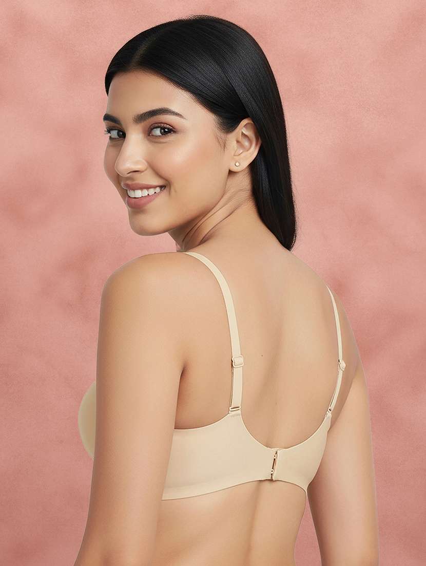 Women Solid Three Fourth Coverage T-shirt Bra - 22707267 -  Standard Image - 3