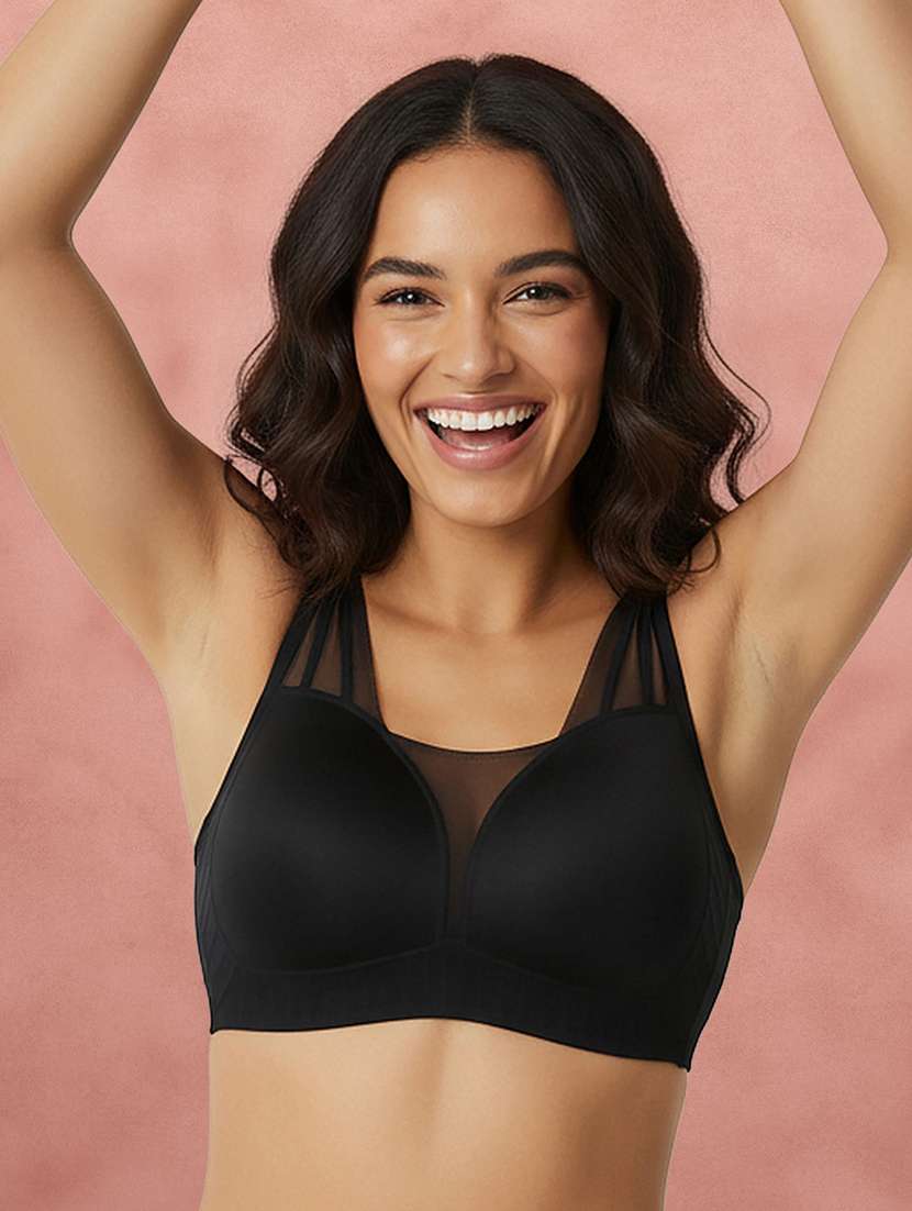 women solid full coverage t-shirt bra