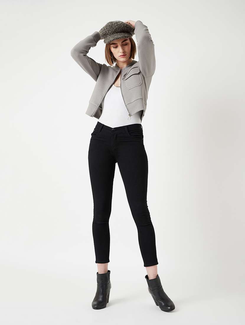 Women Solid Long Sleeves Regular Jacket - 22719298 -  Standard Image - 5