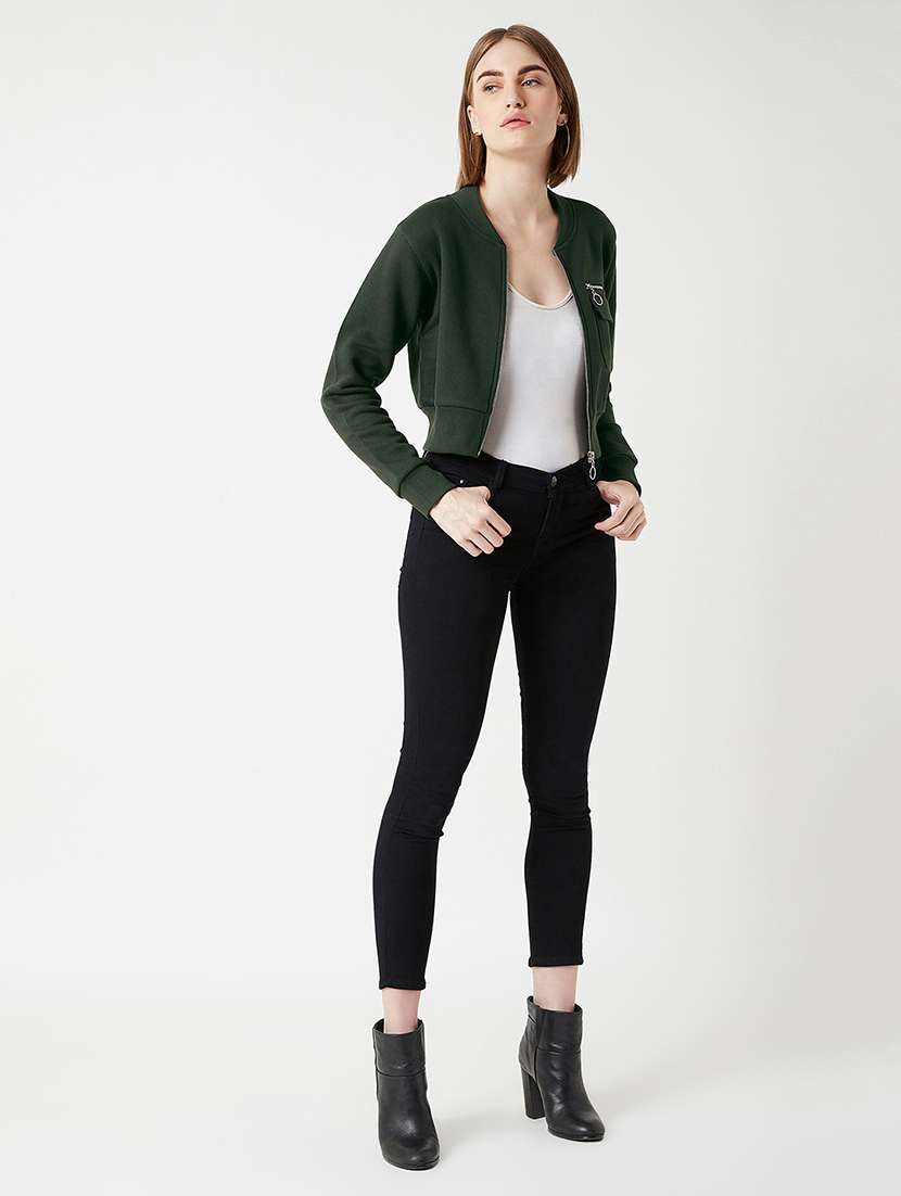 Women Solid Long Sleeves Regular Jacket - 22719299 -  Standard Image - 5