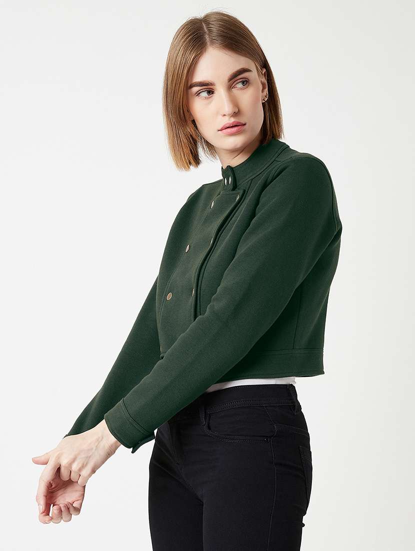 Women Solid Long Sleeves Regular Coat - 22719360 -  Standard Image - 3