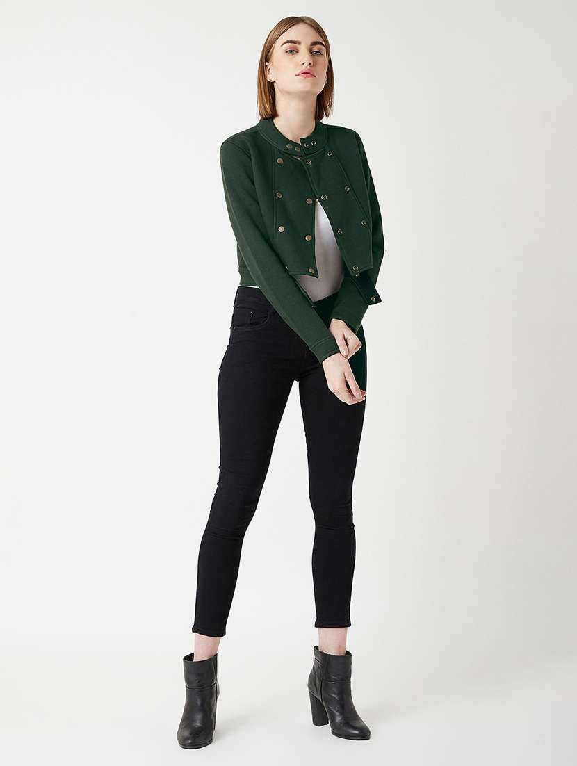 Women Solid Long Sleeves Regular Coat - 22719360 -  Standard Image - 5