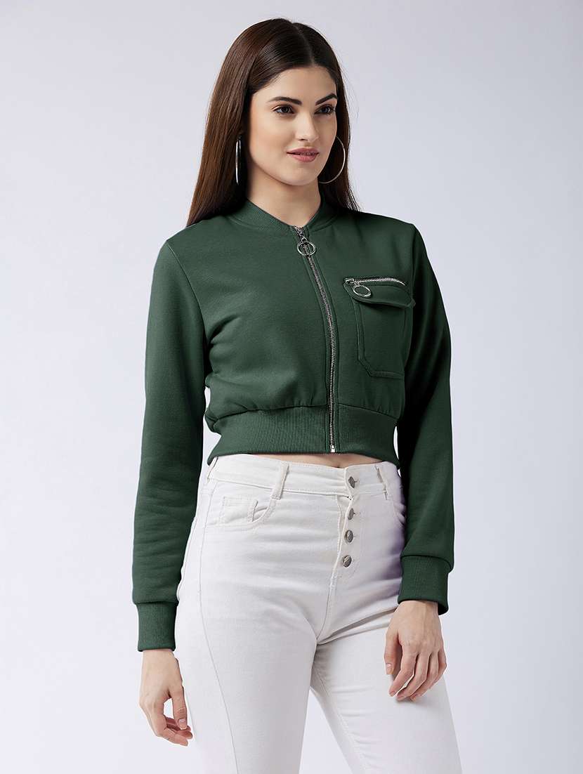 Women Solid Long Sleeves Regular Jacket - 22719393 -  Standard Image - 3