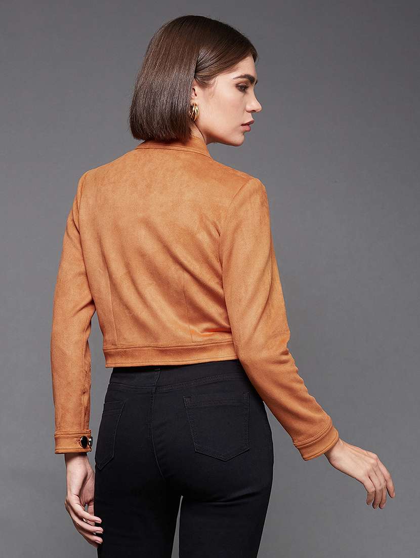 Women Solid Long Sleeves Regular Jacket - 22719413 -  Standard Image - 3