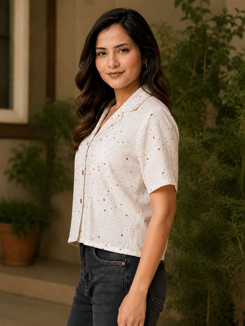 Women Printed Short Sleeves Regular Shirt - 22719774 -  Standard Image - 3