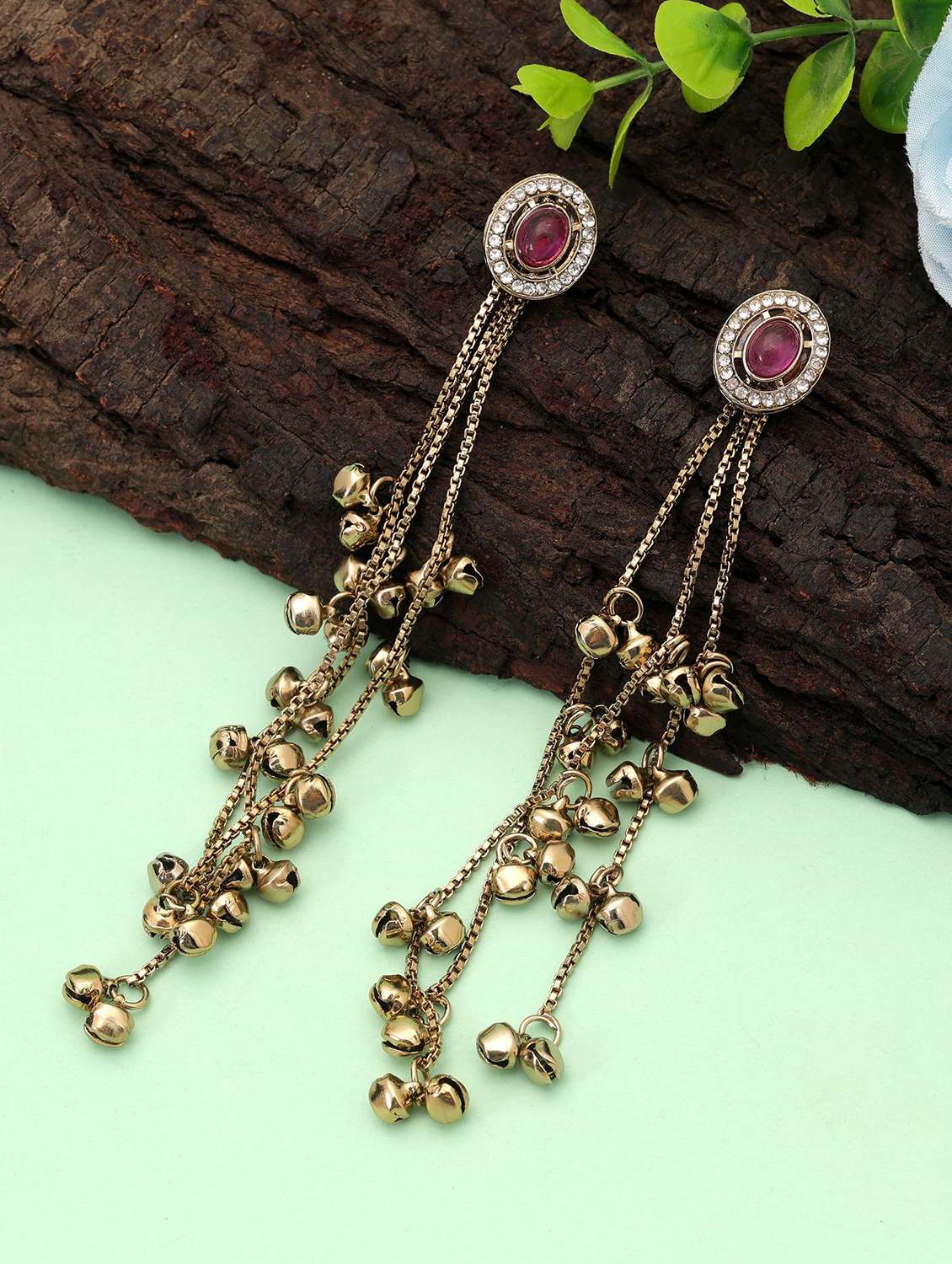 women long kashmiri drop earrings
