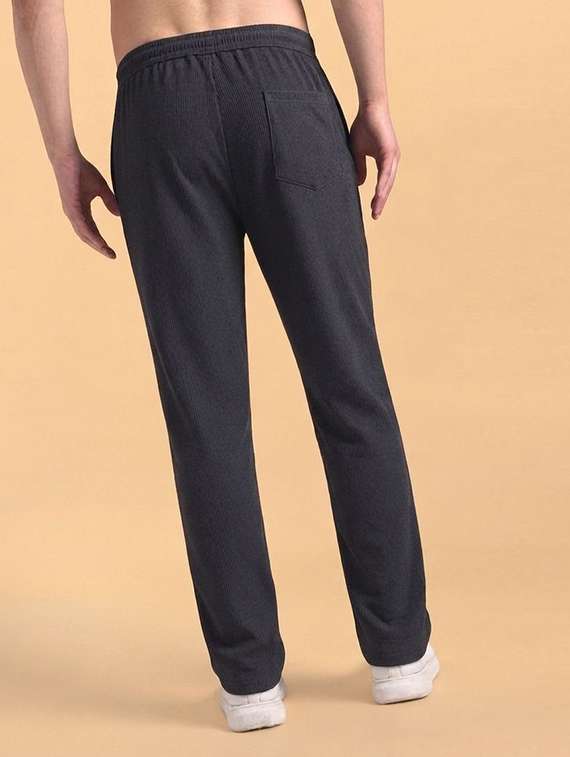 Men Textured Mid Rise Regular Fit Track Pant - 22720440 -  Standard Image - 3