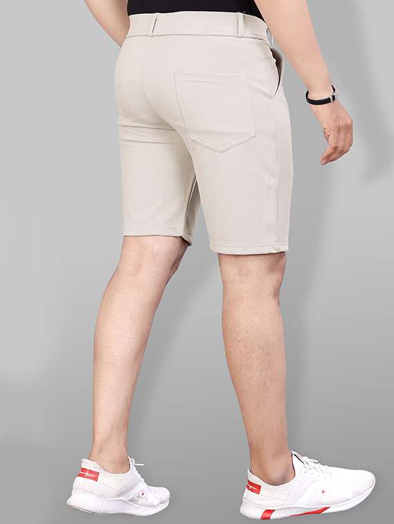 Men Solid Mid Rise Regular Fit Shorts - 22720539 -  Standard Image - 5