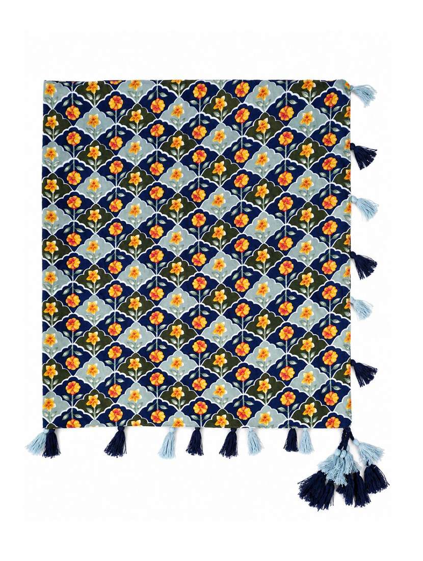 Women Pack Of 3 Floral Printed Scarf With Tassels - 22720963 -  Standard Image - 5