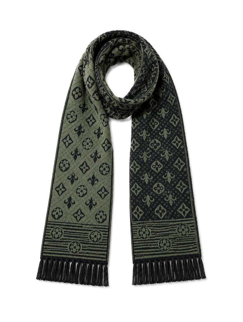 unisex printed reversible muffler