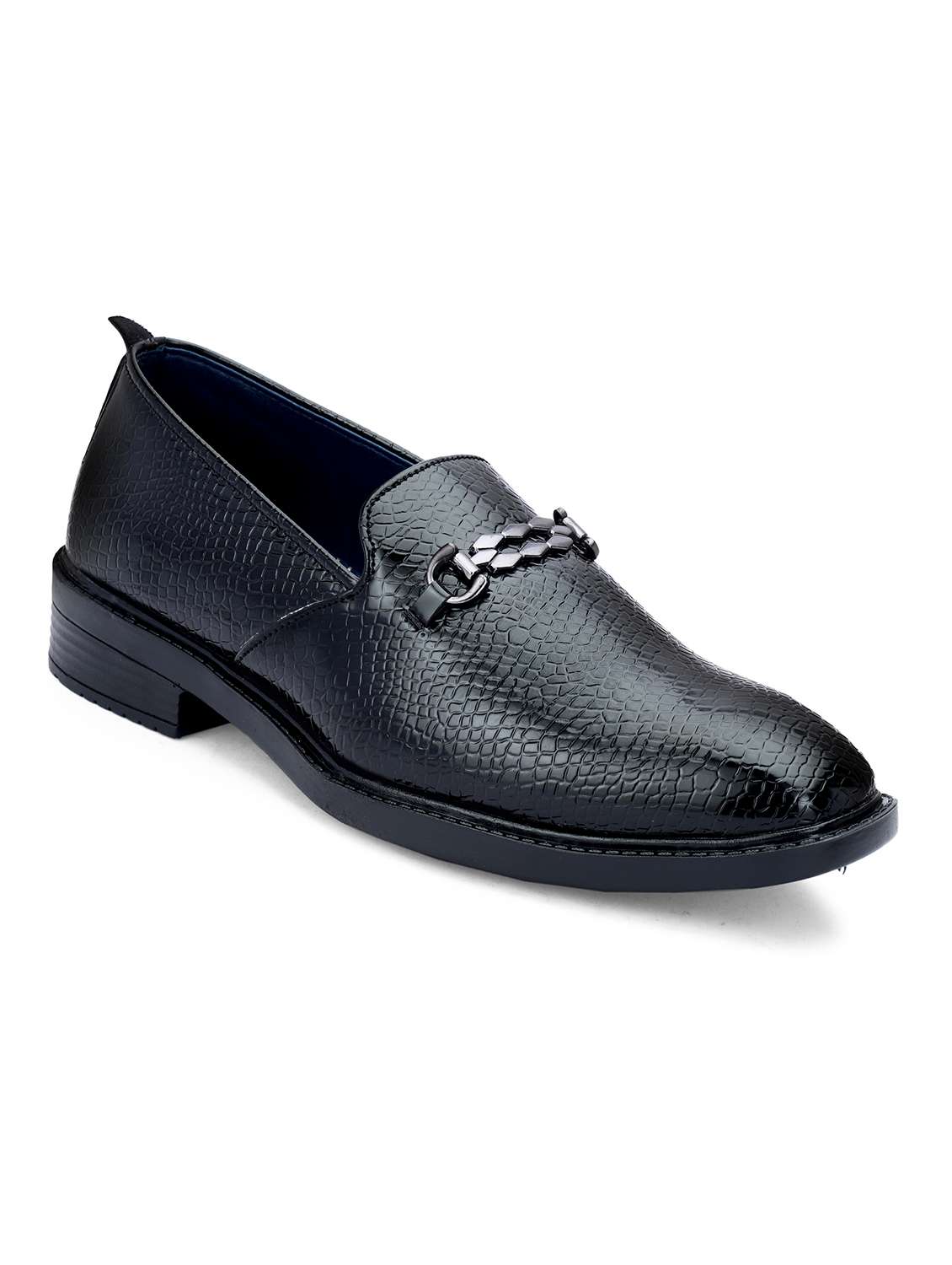 Men Textured Slip On Moccasin - 22721009 -  Standard Image - 3