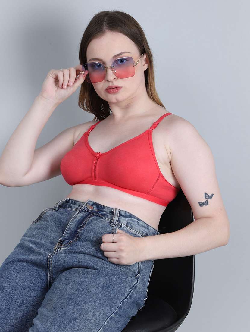 Women Pack Of 2 Solid Full Coverage Regular Bra - 22721104 -  Standard Image - 3