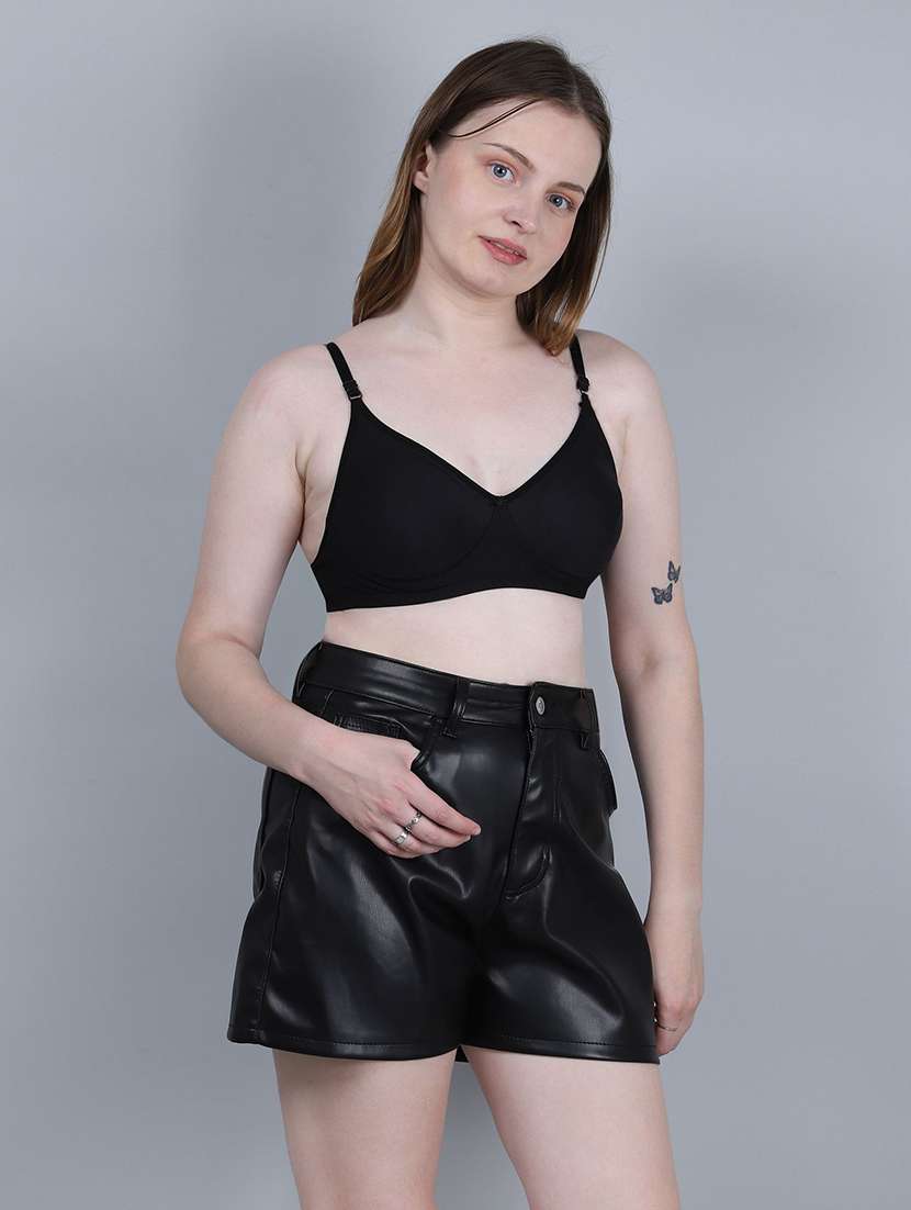 women solid full coverage regular bra