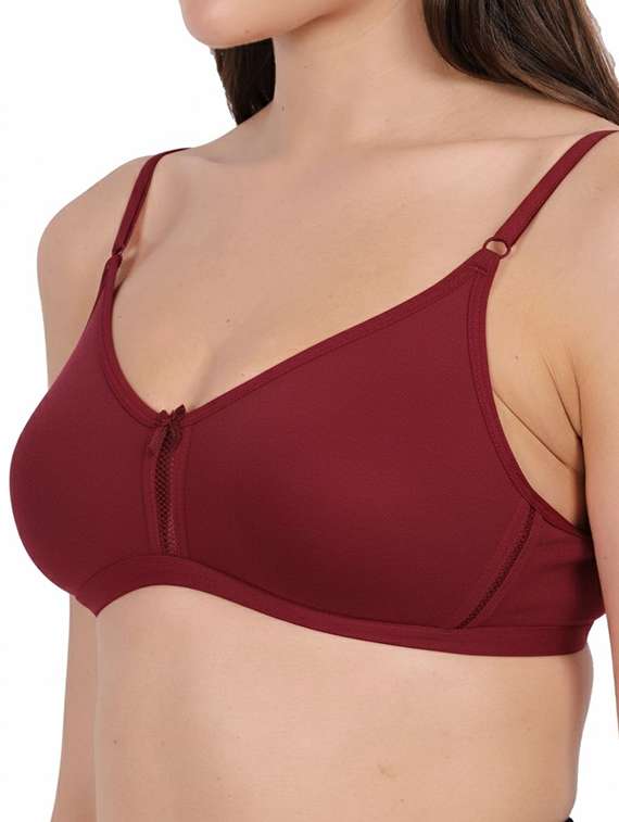 Women Pack Of 3 Solid Full Coverage Regular Bra - 22721159 -  Standard Image - 3