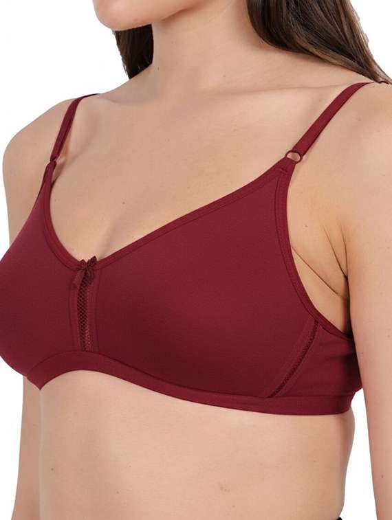 Women Pack Of 3 Solid Full Coverage Regular Bra - 22721161 -  Standard Image - 3