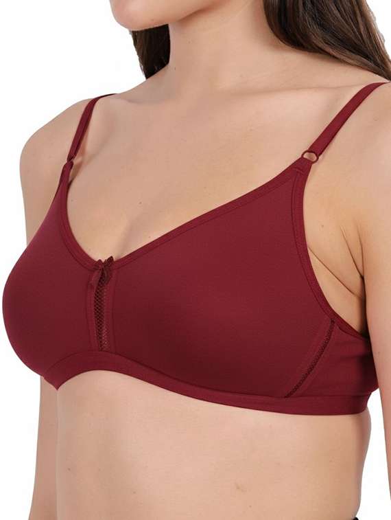 Women Pack Of 3 Solid Full Coverage Regular Bra - 22721173 -  Standard Image - 3