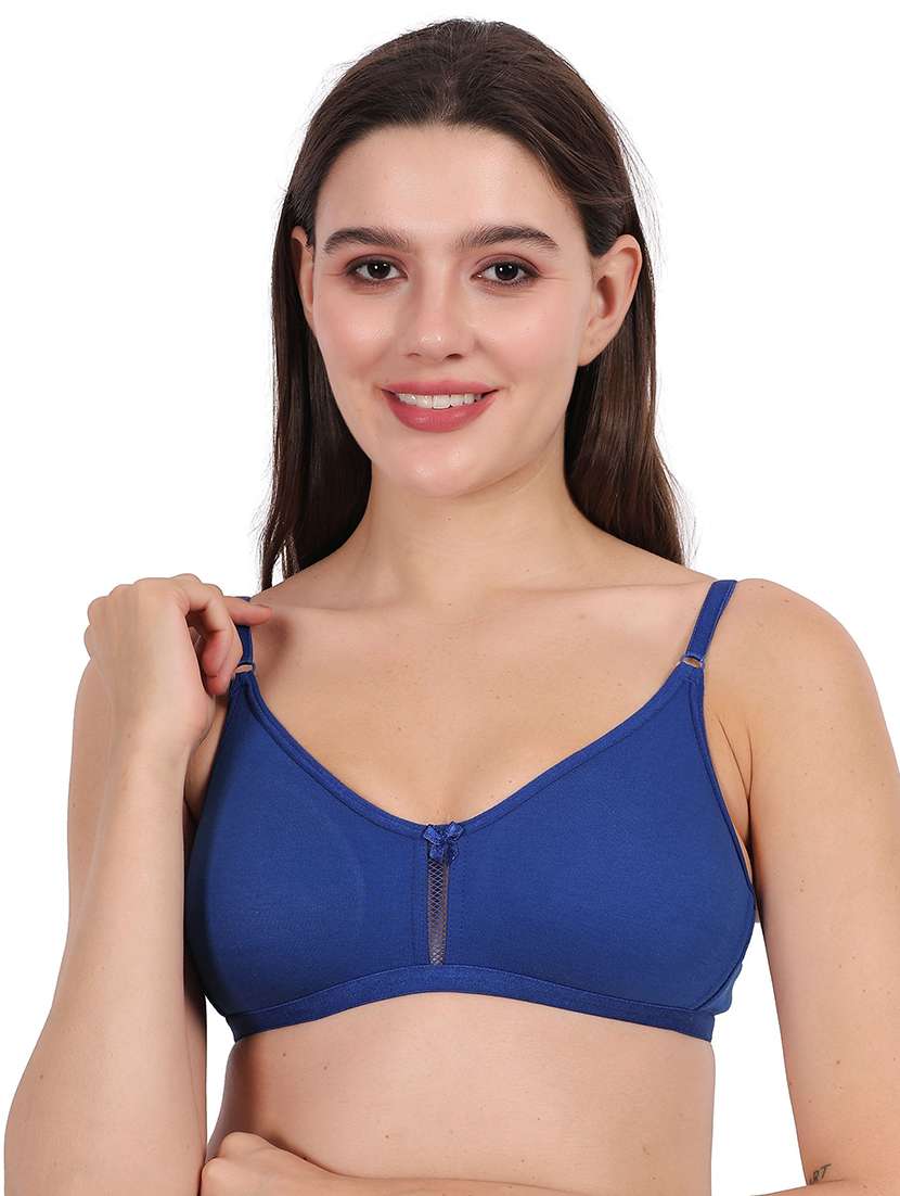 women solid full coverage regular bra