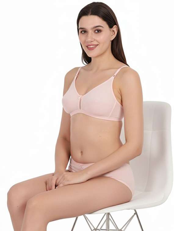Women Pack Of 2 Solid Full Coverage Regular Bra - 22721251 -  Standard Image - 3
