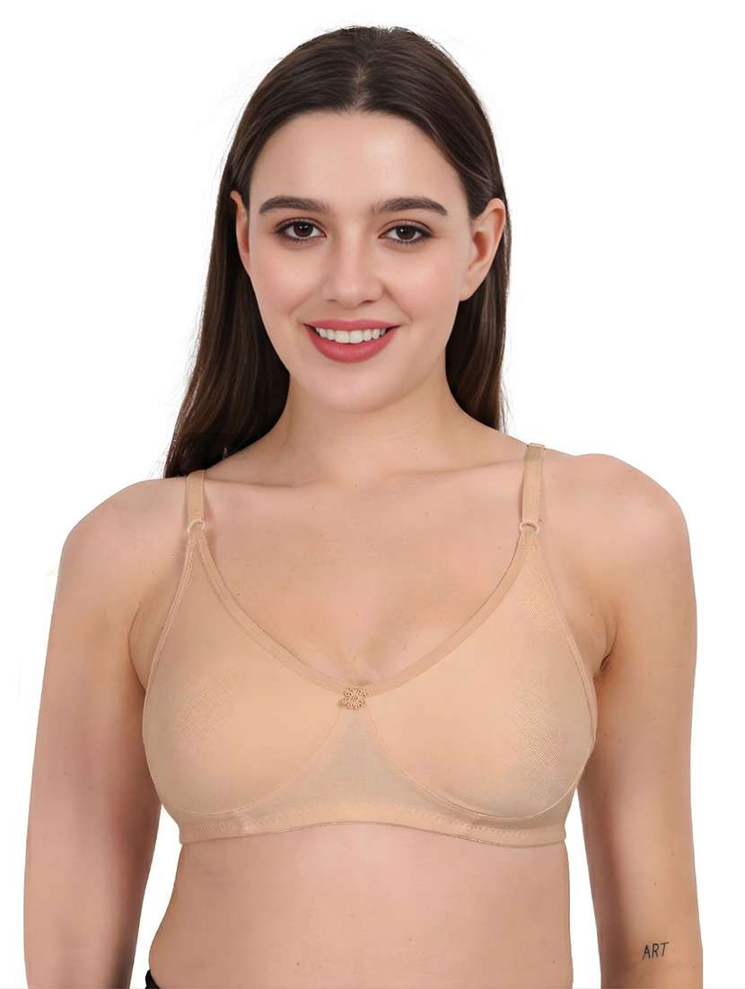 Women Pack Of 2 Solid Full Coverage Regular Bra - 22721430 -  Standard Image - 3
