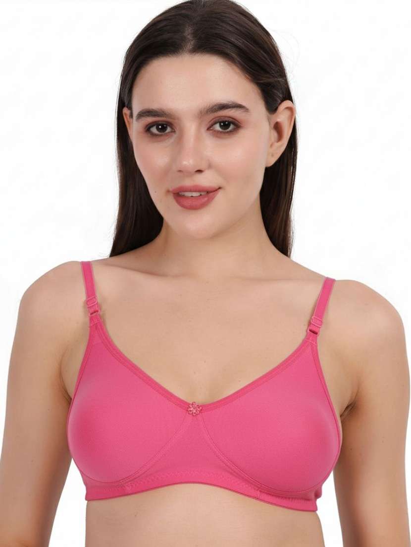 Women Pack Of 2 Solid Full Coverage Regular Bra - 22721435 -  Standard Image - 3