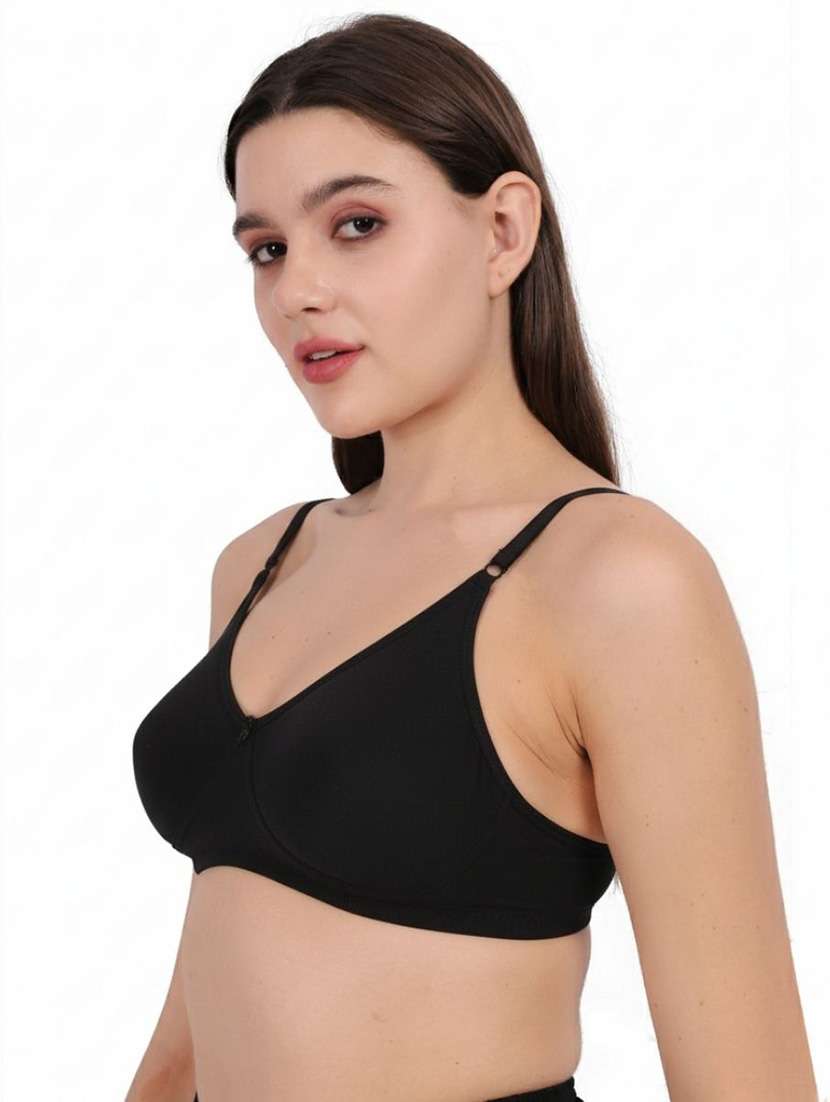 Women Pack Of 3 Solid Full Coverage Regular Bra - 22721464 -  Standard Image - 3