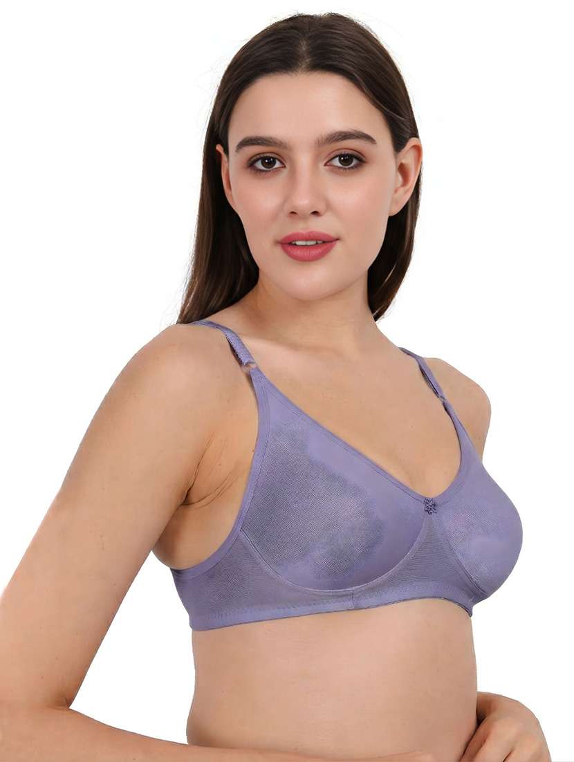 Women Pack Of 3 Solid Full Coverage Regular Bra - 22721497 -  Standard Image - 3
